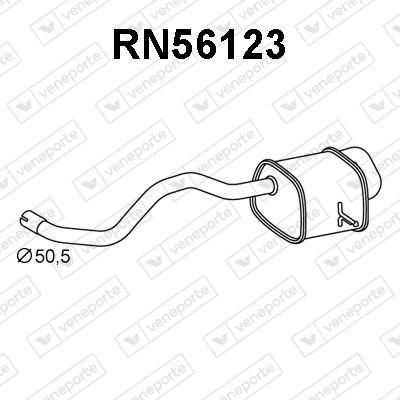 RN56123 VENEPORTE Глушитель выхлопных газов конечный