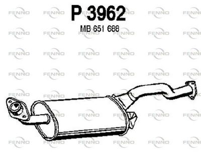 P3962 FENNO Глушитель выхлопных газов конечный