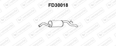 FD30018 VENEPORTE Глушитель выхлопных газов конечный