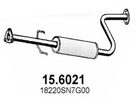 156021 ASSO Средний глушитель выхлопных газов