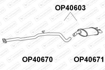 OP40603 VENEPORTE Глушитель выхлопных газов конечный