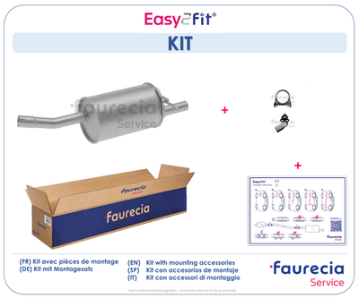 FS16048 Faurecia Глушитель выхлопных газов конечный