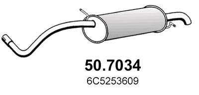 507034 ASSO Глушитель выхлопных газов конечный