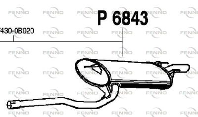 P6843 FENNO Глушитель выхлопных газов конечный