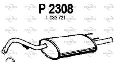 P2308 FENNO Глушитель выхлопных газов конечный