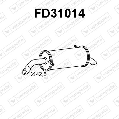 FD31014 VENEPORTE Глушитель выхлопных газов конечный