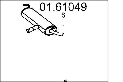 0161049 MTS Глушитель выхлопных газов конечный