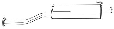 24422 SIGAM Средний глушитель выхлопных газов