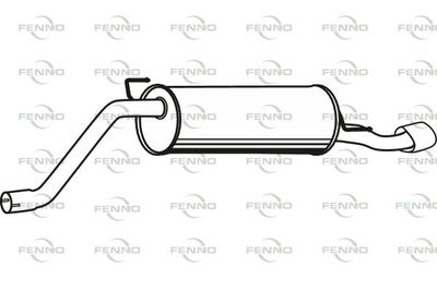 P22010 FENNO Глушитель выхлопных газов конечный