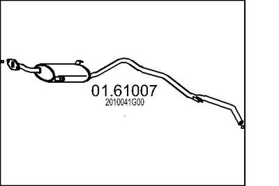 0161007 MTS Глушитель выхлопных газов конечный