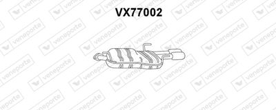 VX77002 VENEPORTE Глушитель выхлопных газов конечный