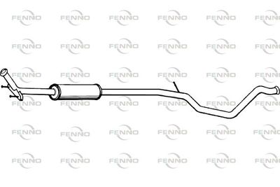 P4841 FENNO Средний глушитель выхлопных газов