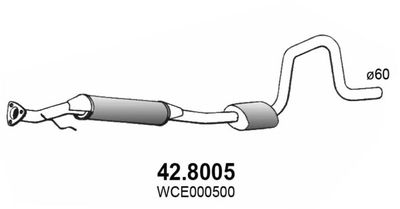 428005 ASSO Средний  конечный глушитель ОГ