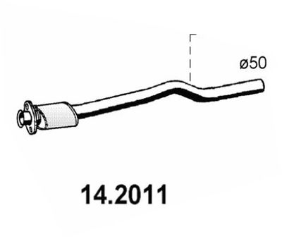 142011 ASSO Предглушитель выхлопных газов