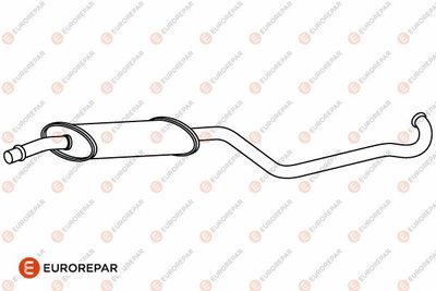 E12802V EUROREPAR Предглушитель выхлопных газов