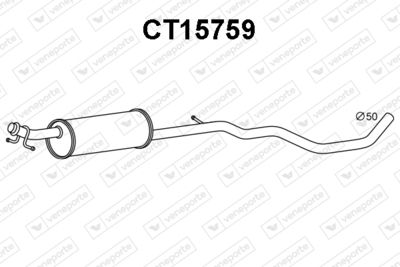 CT15759 VENEPORTE Предглушитель выхлопных газов