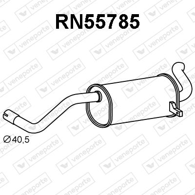 RN55785 VENEPORTE Глушитель выхлопных газов конечный