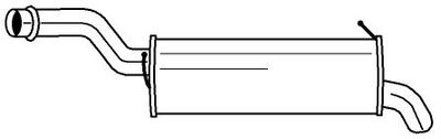46626 SIGAM Глушитель выхлопных газов конечный