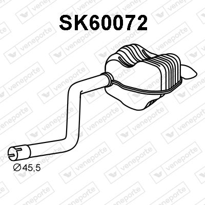 SK60072 VENEPORTE Глушитель выхлопных газов конечный