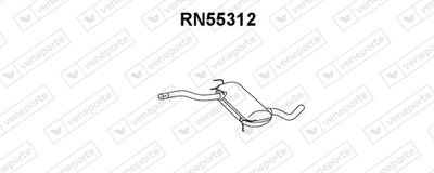 RN55312 VENEPORTE Предглушитель выхлопных газов