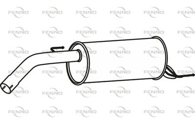 P43107 FENNO Глушитель выхлопных газов конечный