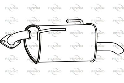 P60015 FENNO Глушитель выхлопных газов конечный
