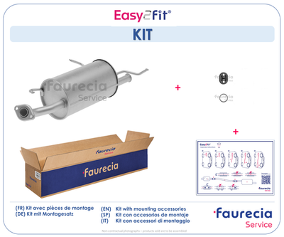 FS53272 Faurecia Глушитель выхлопных газов конечный