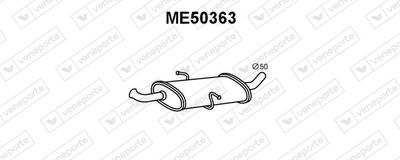 ME50363 VENEPORTE Предглушитель выхлопных газов