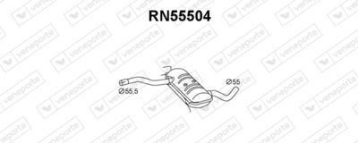 RN55504 VENEPORTE Предглушитель выхлопных газов