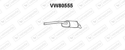 VW80555 VENEPORTE Глушитель выхлопных газов конечный