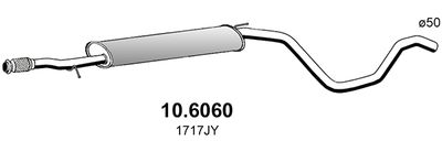 106060 ASSO Средний глушитель выхлопных газов
