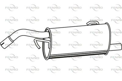P3819 FENNO Глушитель выхлопных газов конечный