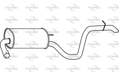 P31074 FENNO Глушитель выхлопных газов конечный