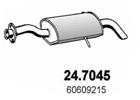 247045 ASSO Глушитель выхлопных газов конечный