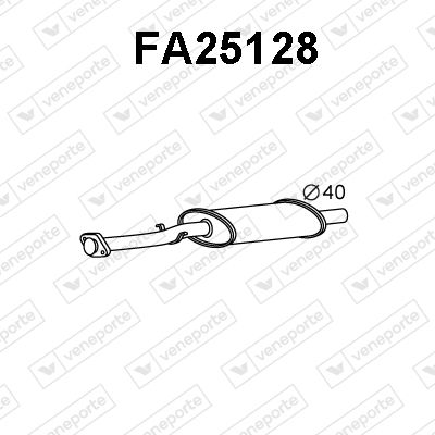 FA25128 VENEPORTE Предглушитель выхлопных газов