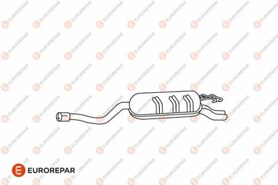 E12886N EUROREPAR Глушитель выхлопных газов конечный