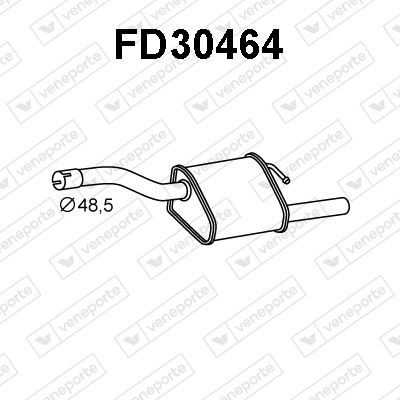 FD30464 VENEPORTE Глушитель выхлопных газов конечный