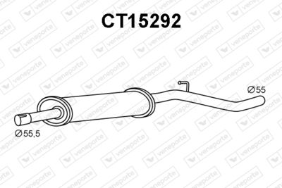 CT15292 VENEPORTE Предглушитель выхлопных газов