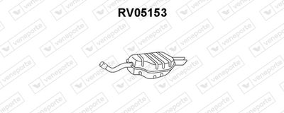 RV05153 VENEPORTE Глушитель выхлопных газов конечный