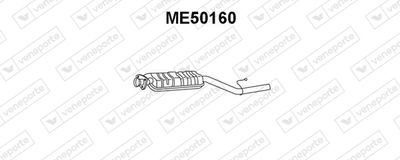 ME50160 VENEPORTE Средний глушитель выхлопных газов