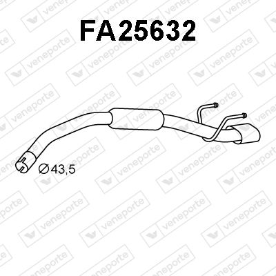 FA25632 VENEPORTE Глушитель выхлопных газов конечный