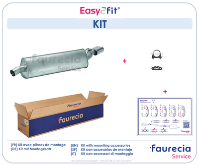 FS01056 Faurecia Глушитель выхлопных газов конечный