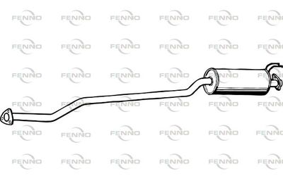 P2735 FENNO Средний глушитель выхлопных газов