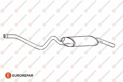 E12880L EUROREPAR Глушитель выхлопных газов конечный