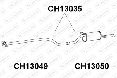CH13035 VENEPORTE Глушитель выхлопных газов конечный