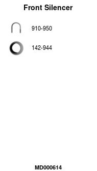 MD000614 FA1 Предглушитель выхлопных газов