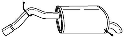 46638 SIGAM Глушитель выхлопных газов конечный