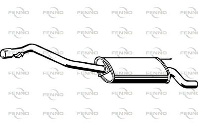 P7537 FENNO Глушитель выхлопных газов конечный