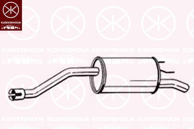 185359 KLOKKERHOLM Глушитель выхлопных газов конечный