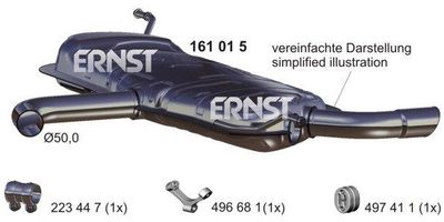 161015 ERNST Глушитель выхлопных газов конечный